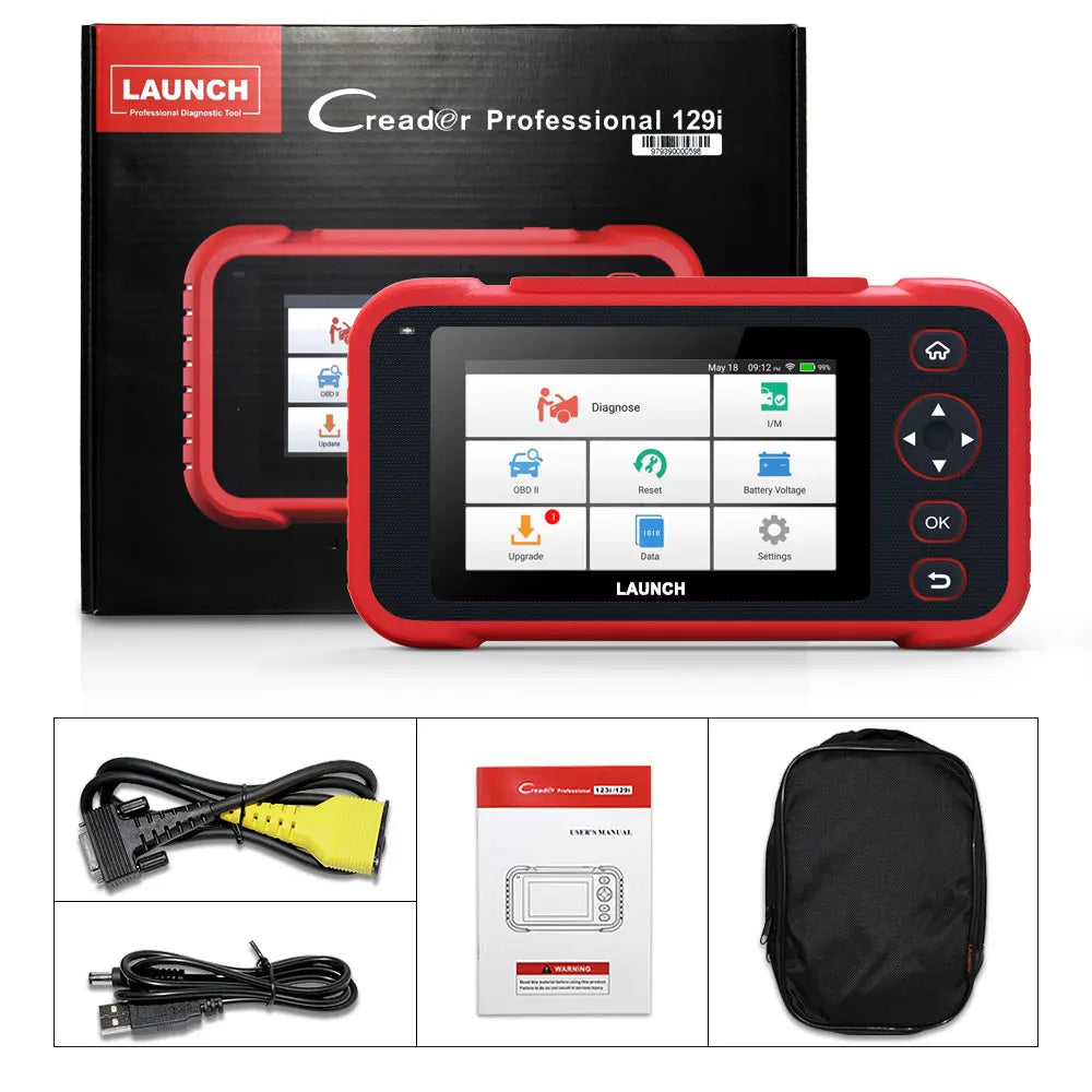 New LAUNCH CRP129i V3 OBD2 Scanner 4 System Auto Diagnostic tool DPF SAS TPMS 12 Service FCA AutoAuth Lifetime Free Update