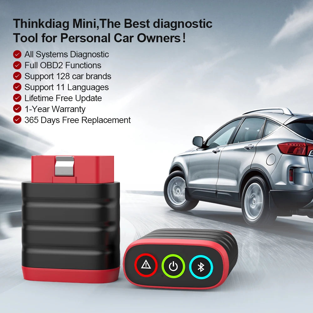 THINKCAR ThinkDiag Mini OBD2 Scanner Professional Automotive Diagnostic Tools Full System Diagnose Code Reader Lifetime Free