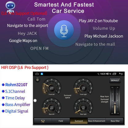 LEHX Pro 8 Core QLED DSP Car Radio Multimedia Player For Mitsubishi Lancer 9 CS 2000-2010 2Din Android 14 Carplay Stereo GPS