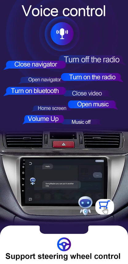 LEHX Pro 8 Core QLED DSP Car Radio Multimedia Player For Mitsubishi Lancer 9 CS 2000-2010 2Din Android 14 Carplay Stereo GPS