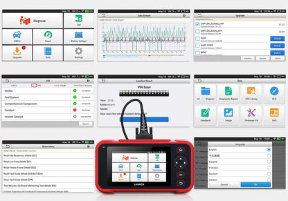New LAUNCH CRP129i V3 OBD2 Scanner 4 System Auto Diagnostic tool DPF SAS TPMS 12 Service FCA AutoAuth Lifetime Free Update