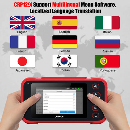 New LAUNCH CRP129i V3 OBD2 Scanner 4 System Auto Diagnostic tool DPF SAS TPMS 12 Service FCA AutoAuth Lifetime Free Update