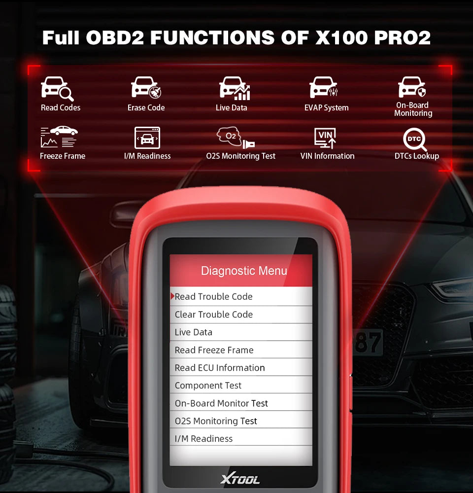 XTOOL X100 Pro2 OBD2 Automotive Scanner Key Programmer with EEPROM Adapter Code Reader Car Diagnostic Tools Lifetime Free Update