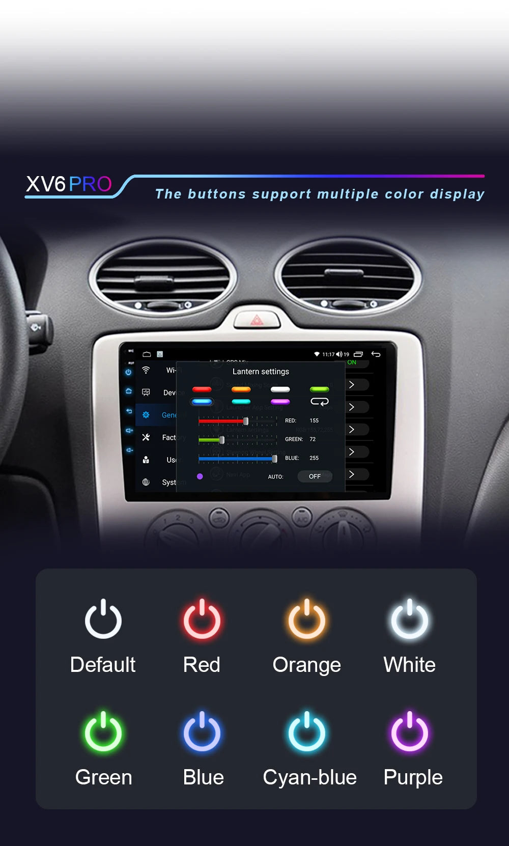 XIMA XV6Pro 2 Din Android 13 Auto Carplay Car Radio For ford focus EXI MT 2 3 Mk2 2004 -2011  Multimedia Player 2din Stereo GPS