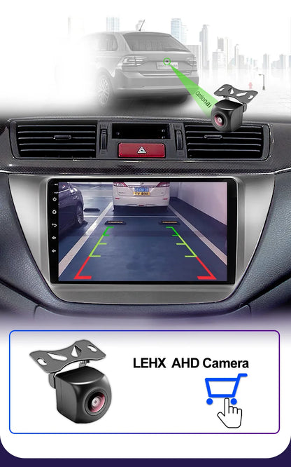 LEHX Pro 8 Core QLED DSP Car Radio Multimedia Player For Mitsubishi Lancer 9 CS 2000-2010 2Din Android 14 Carplay Stereo GPS