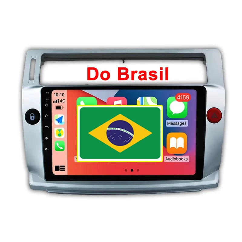 Central multimídia para Citroen C4 C-Triomphe C-Quatre 2004-2009 2 din Car Radio Video Player Android 2din CarPlay