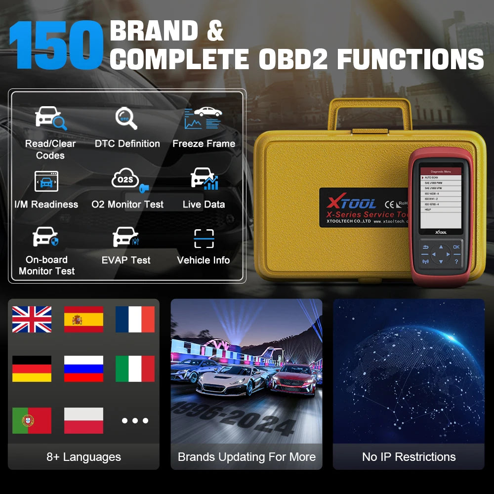 XTOOL X100 Pro2 OBD2 Automotive Scanner Key Programmer with EEPROM Adapter Code Reader Car Diagnostic Tools Lifetime Free Update