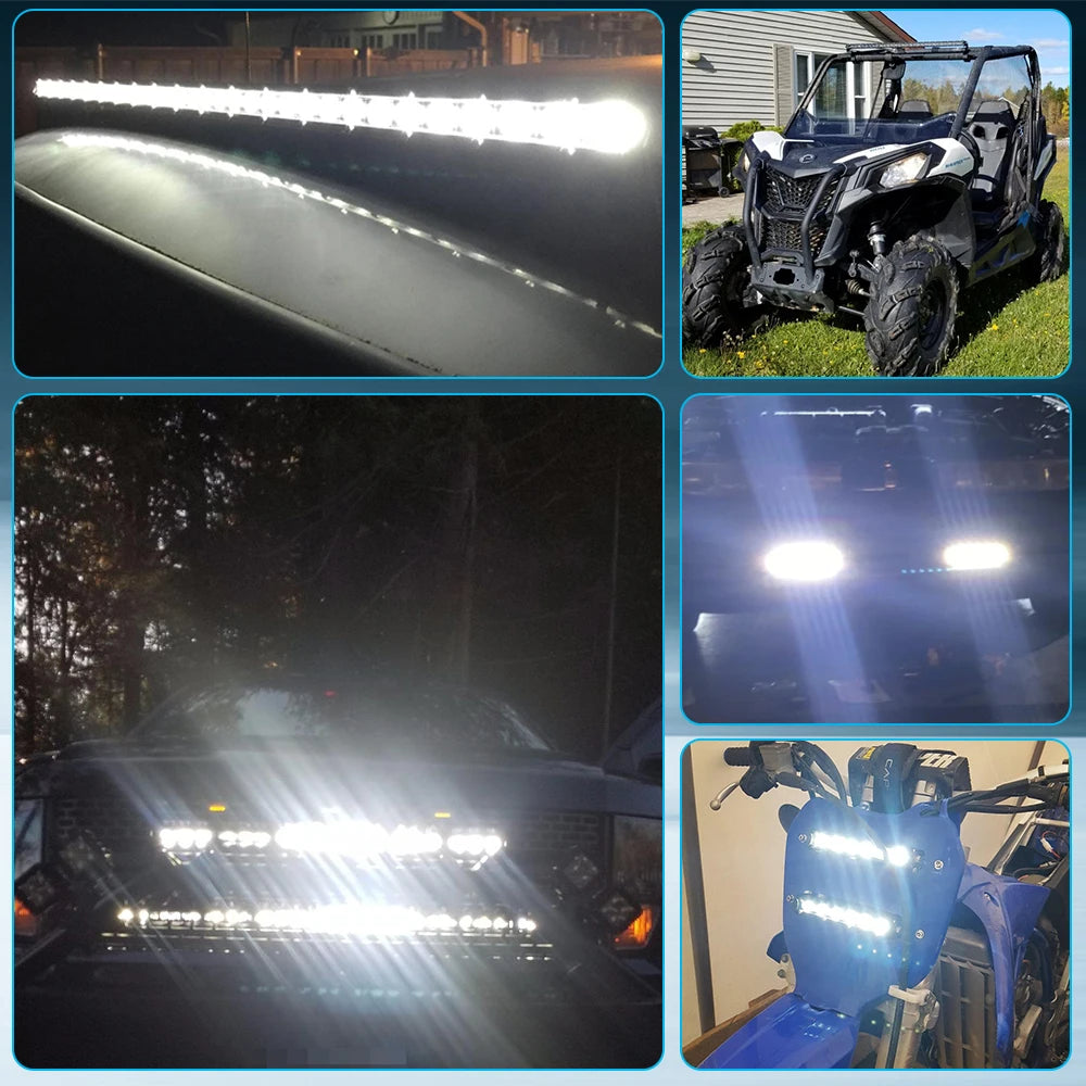 CO LIGHT New Cruved Slim LED Bar 20"26"32"38"44"50" LED Light Bar/Work Light for Driving Truck 4X4 UAZ 4WD ATV Car Barra 12V 24V