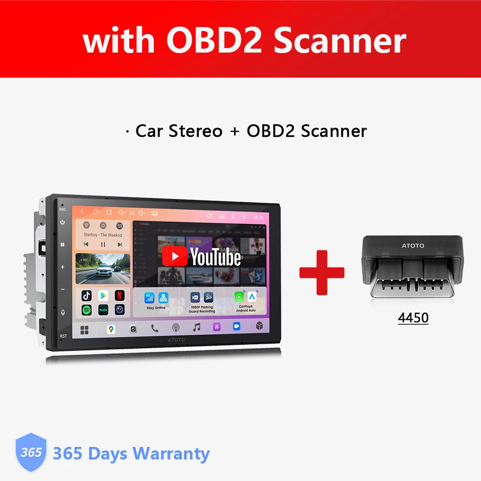 ATOTO 7 inch Android Car Radio 2din Multimedia Player Head Unit 2 Din Car Stereo Bluetooth Auto CarPlay Screen A7 S8 Gen4 S8Gen4
