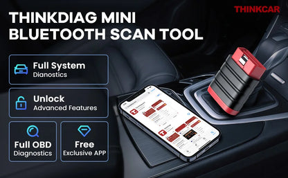 THINKCAR ThinkDiag Mini OBD2 Scanner Professional Automotive Diagnostic Tools Full System Diagnose Code Reader Lifetime Free