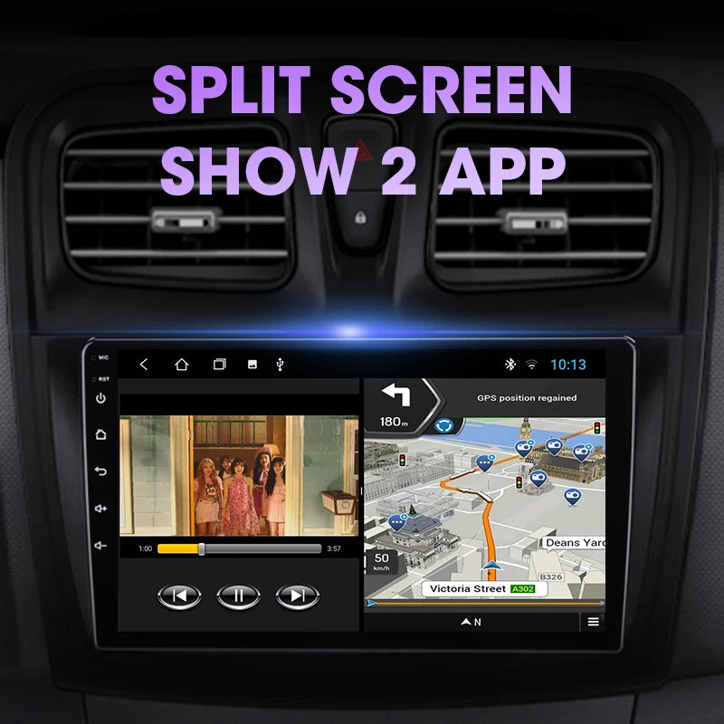 7'' Android 13 Car Radio Stereo For Fiat 500 2007-2015 Multimedia Player Wireless Carplay& Auto BT GPS Navigation Head Unit