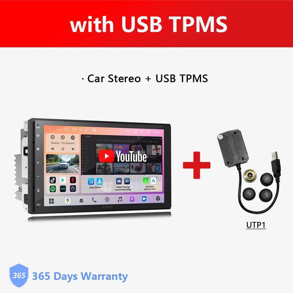 ATOTO 7 inch Android Car Radio 2din Multimedia Player Head Unit 2 Din Car Stereo Bluetooth Auto CarPlay Screen A7 S8 Gen4 S8Gen4