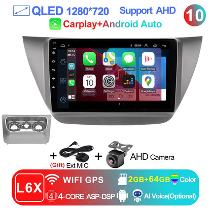 LEHX Pro 8 Core QLED DSP Car Radio Multimedia Player For Mitsubishi Lancer 9 CS 2000-2010 2Din Android 14 Carplay Stereo GPS