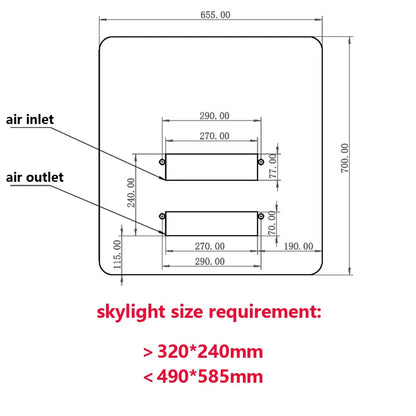 Treeligo 12V/24V 13500BTU Roof Air Conditioner Electric Cool RV Rooftop Parking AC Unit for Truck Camper Van Caravans Motor home