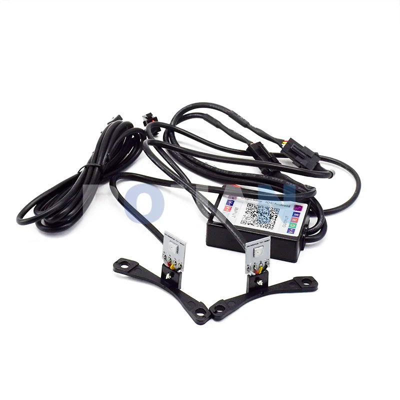RONAN 2.5'' VER 8.1 Bi-Xenon Projector Lens H1 Car Headlight for X5 BM Sport LED Square Angel Eyes DRL White Retrofit H4 H7 Car