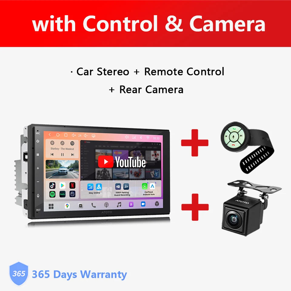 ATOTO 7 inch Android Car Radio 2din Multimedia Player Head Unit 2 Din Car Stereo Bluetooth Auto CarPlay Screen A7 S8 Gen4 S8Gen4