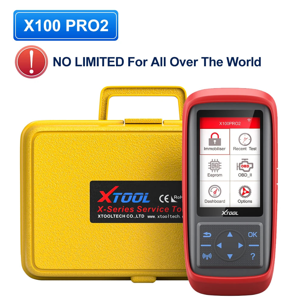 XTOOL X100 Pro2 OBD2 Automotive Scanner Key Programmer with EEPROM Adapter Code Reader Car Diagnostic Tools Lifetime Free Update