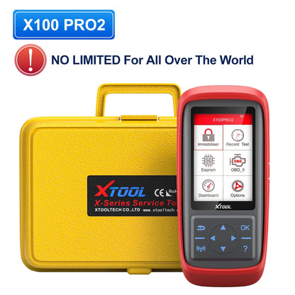 XTOOL X100 Pro2 OBD2 Automotive Scanner Key Programmer with EEPROM Adapter Code Reader Car Diagnostic Tools Lifetime Free Update