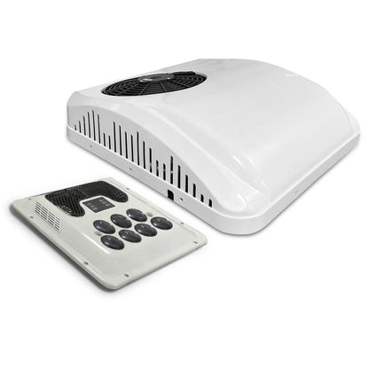 Treeligo 12V/24V 13500BTU Roof Air Conditioner Electric Cool RV Rooftop Parking AC Unit for Truck Camper Van Caravans Motor home
