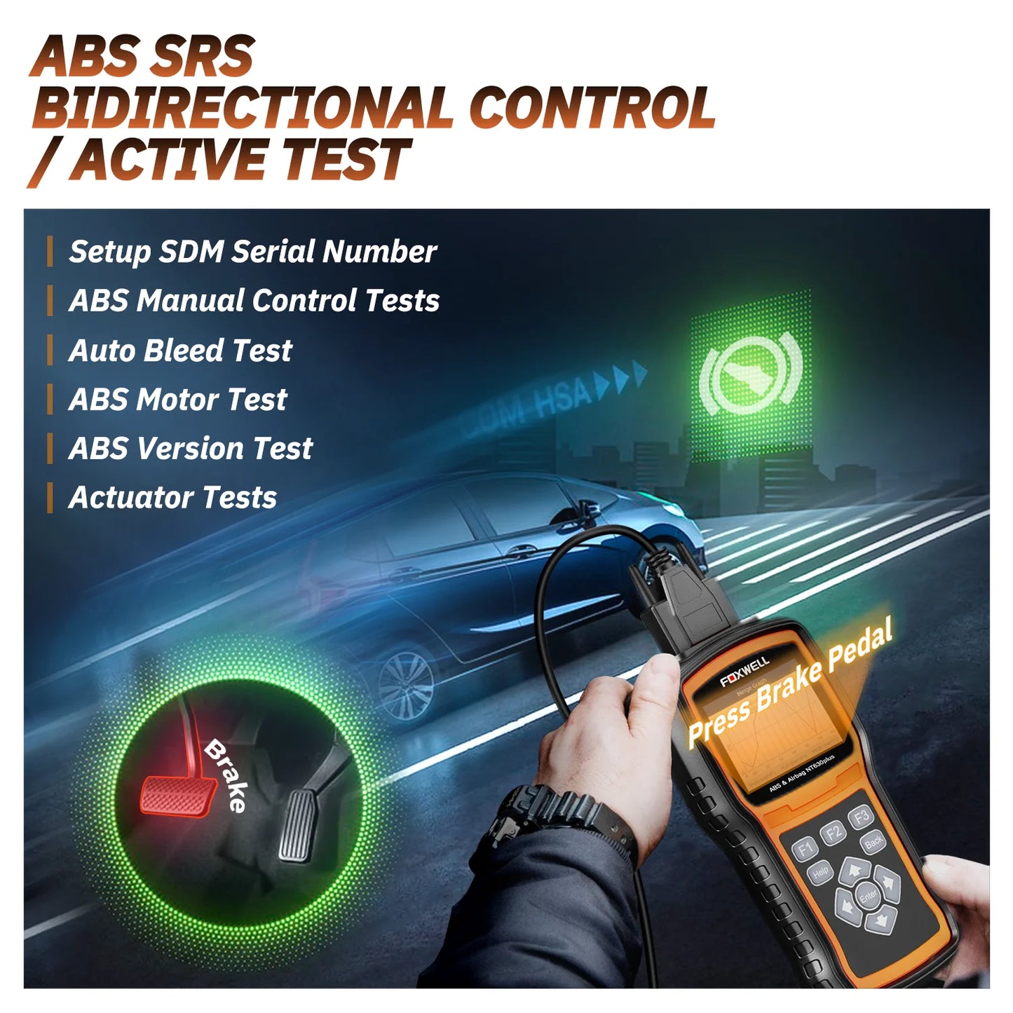 FOXWELL NT630 Plus OBD2 Automotive Scanner Engine Check ABS SRS EPB OIL SAS Calibration OBD2 Code Reader Car Diagnostic Tool