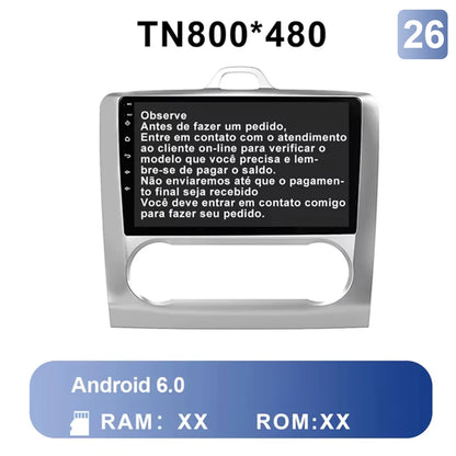 XIMA XV6Pro 2 Din Android 13 Auto Carplay Car Radio For ford focus EXI MT 2 3 Mk2 2004 -2011  Multimedia Player 2din Stereo GPS