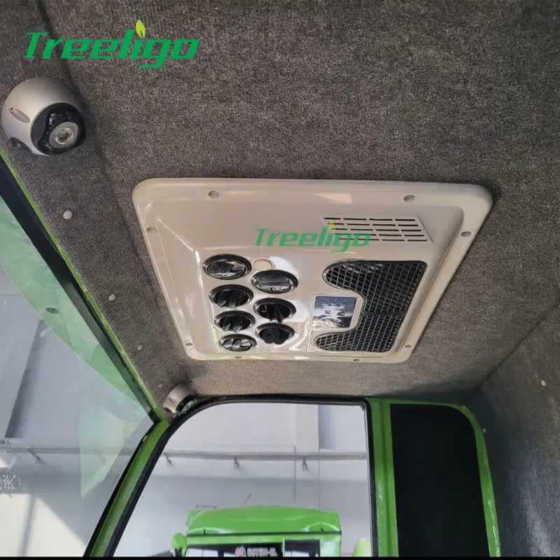 Treeligo 12V/24V 13500BTU Roof Air Conditioner Electric Cool RV Rooftop Parking AC Unit for Truck Camper Van Caravans Motor home