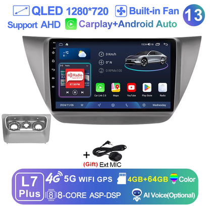 LEHX Pro 8 Core QLED DSP Car Radio Multimedia Player For Mitsubishi Lancer 9 CS 2000-2010 2Din Android 14 Carplay Stereo GPS