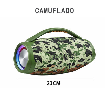 Caixa de Som Bluetooth 70W Portátil Estilo Boombox, Alto Falante Potente Resistente à Água para Festas