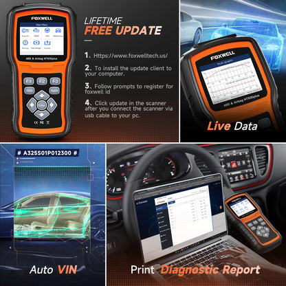 FOXWELL NT630 Plus OBD2 Automotive Scanner Engine Check ABS SRS EPB OIL SAS Calibration OBD2 Code Reader Car Diagnostic Tool
