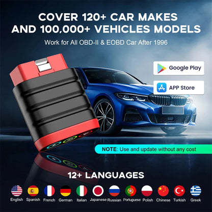 THINKCAR ThinkDiag Mini OBD2 Scanner Professional Automotive Diagnostic Tools Full System Diagnose Code Reader Lifetime Free