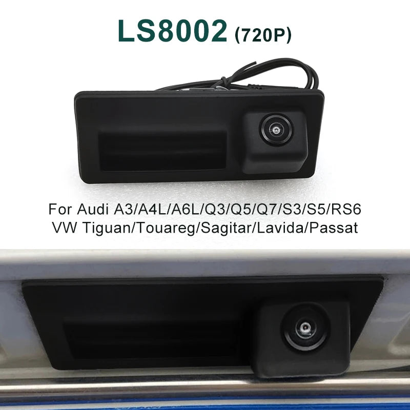 Câmera de Ré Automotiva 1080P AHD 170° para Audi, Volkswagen e Skoda