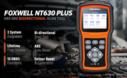 FOXWELL NT630 Plus OBD2 Automotive Scanner Engine Check ABS SRS EPB OIL SAS Calibration OBD2 Code Reader Car Diagnostic Tool